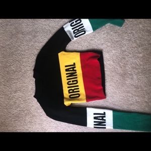 Original “ Jamaican” cropped sweater